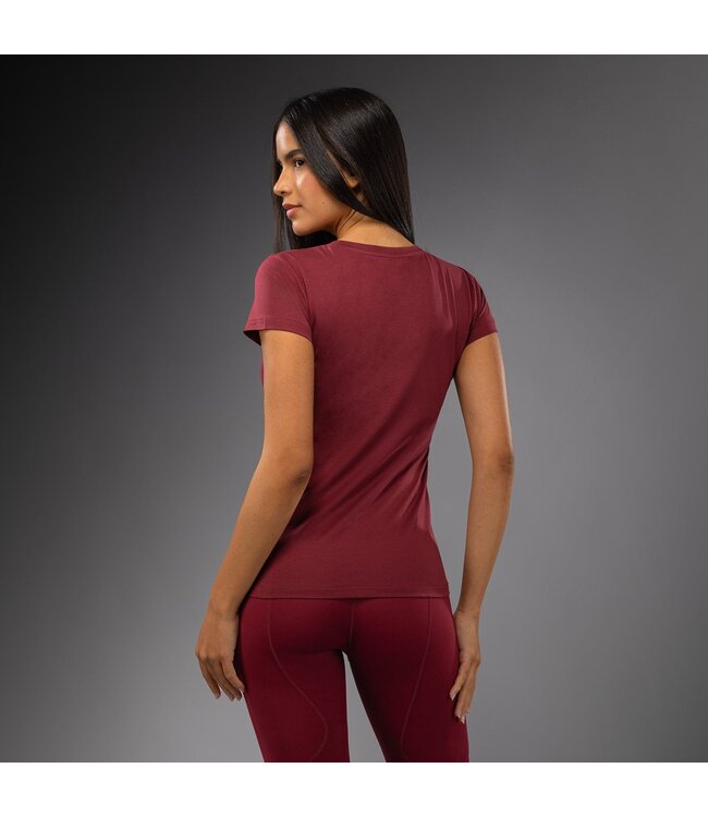 Venum Adrenaline Damen T‑Shirt Burgundy/Pink | Sportshirt