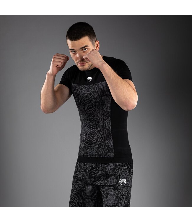 Venum G-Fit Scales Rashguard Black Charcoal Grey