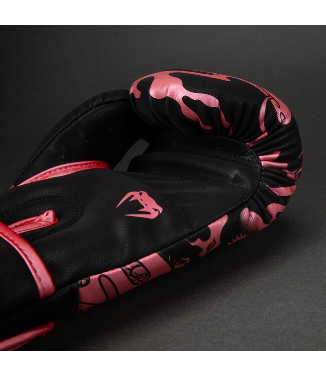 Venum Dragon's Flight Boxing Gloves - Black Metallic Pink