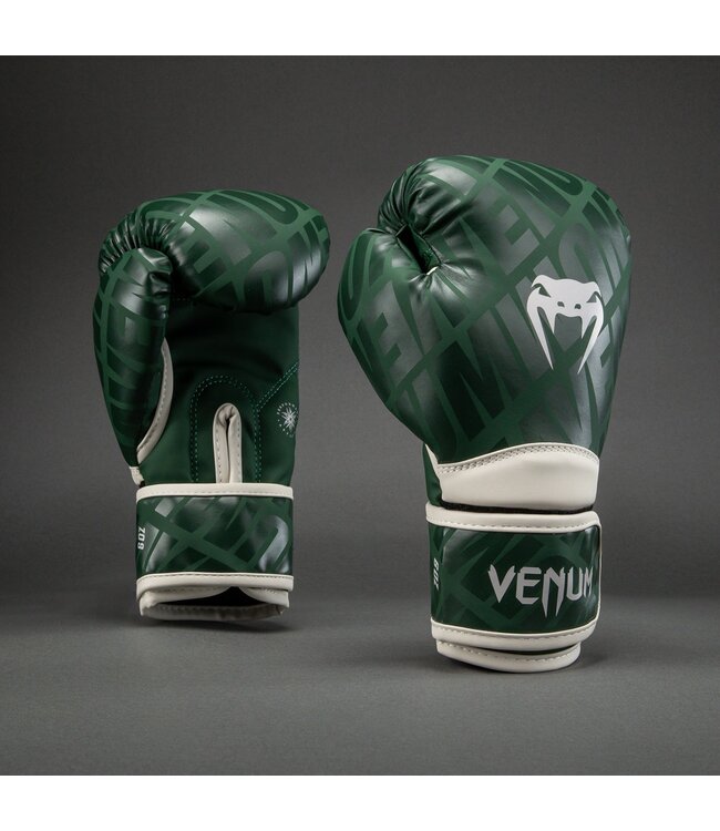 Venum Contender 1.5 XT Kids Boxing Gloves Forest Green / Off White