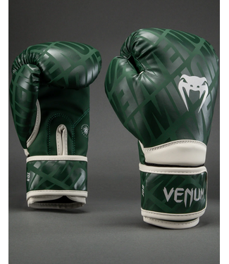 Venum Venum Contender 1.5 XT Kids Boxing Gloves Forest Green / Off White