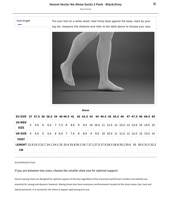 Venum Vector Ankle Socks 3 Pack - White Grey