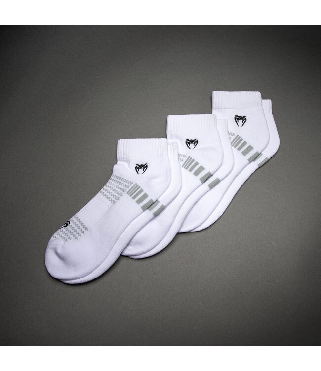 Venum Vector Ankle Socks 3 Pack - White Grey