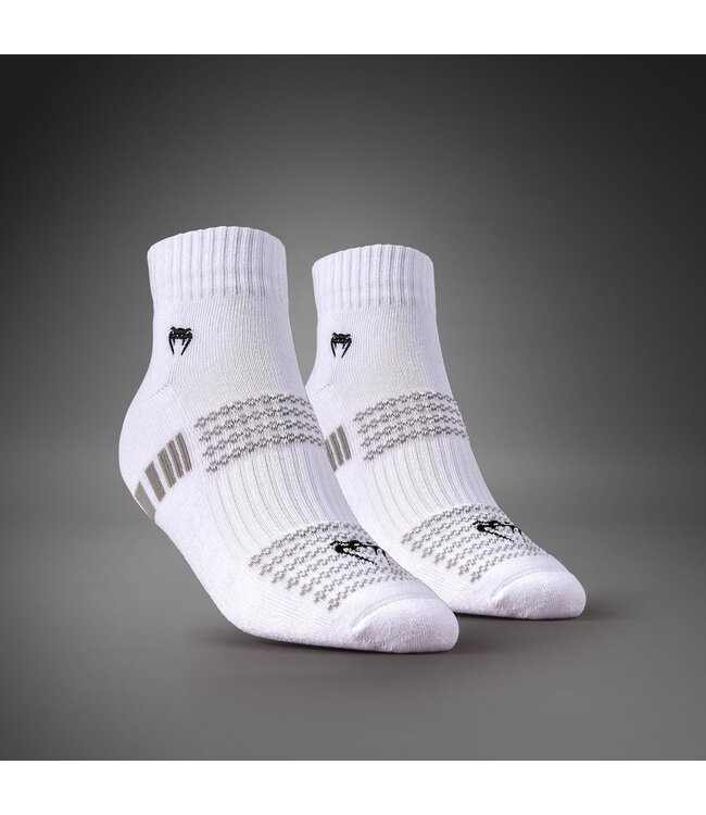 Venum Vector Knöchelsocken, 3er-Pack – Weiß/Grau
