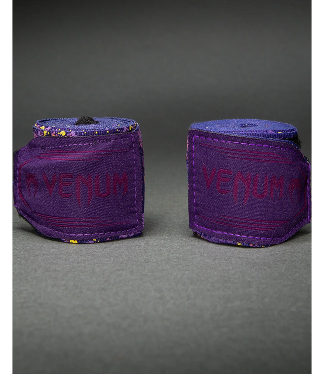 Venum Santa Muerte 300 cm Boksbandages - Donkerpaars