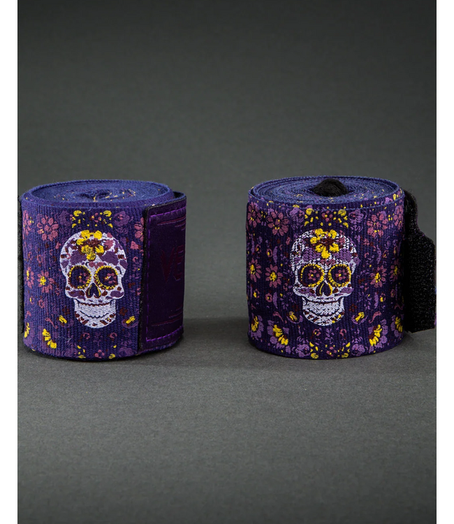 Venum Santa Muerte 300 cm Boksbandages - Donkerpaars