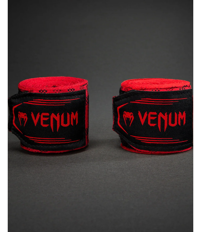 Venum Tartan Boxbandagen 450 cm - Fury Rot