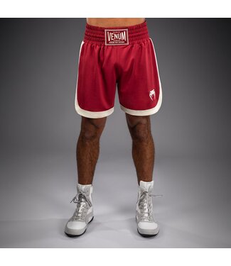 Venum Venum Classic Boxshorts Rubinrot Elfenbein - Perfekt für Boxtraining und Wettkampf