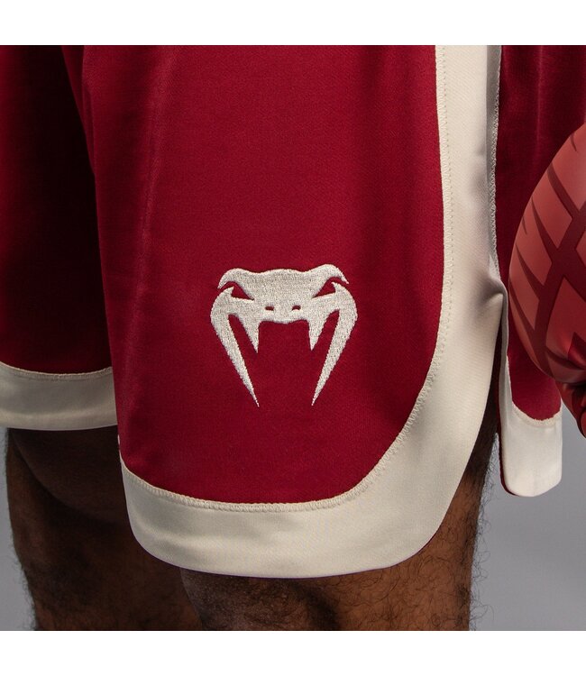 Venum Classic Boxing Shorts - Ruby Red Ivory