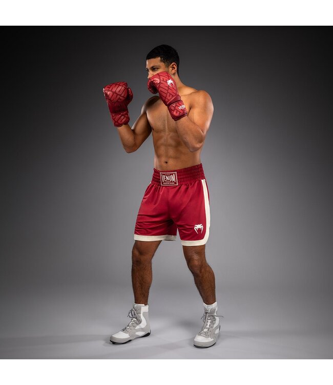 Venum Classic Boks Broek - Robijnrood Ivoor