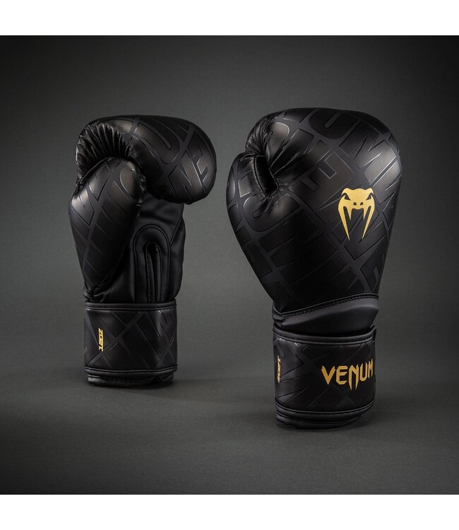 Venum Contender 1.5 XT 3D Boxing Gloves – Black/Gold – Boxing and Kickboxing