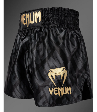 Venum Venum Contender XT Muay Thai Shorts – Schwarz Gold - Muay Thai & Kickboxen