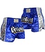 Fluory Muay Thai Short Kickboks Broek Blauw Zilver MTSF51