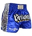 Fluory Muay Thai Shorts Kickboxen Hose Blau Silber MTSF51