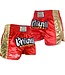 Fluory Muay Thai Short Kickboks Broek Rood Goud MTSF51