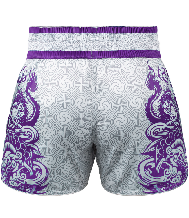 Fluory Two Dragon Thai Short MTSF143 – Weiß Lila