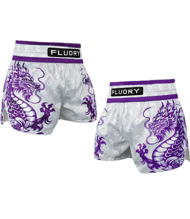 Fluory Two Dragon Thai Short MTSF143 – Wit Paars