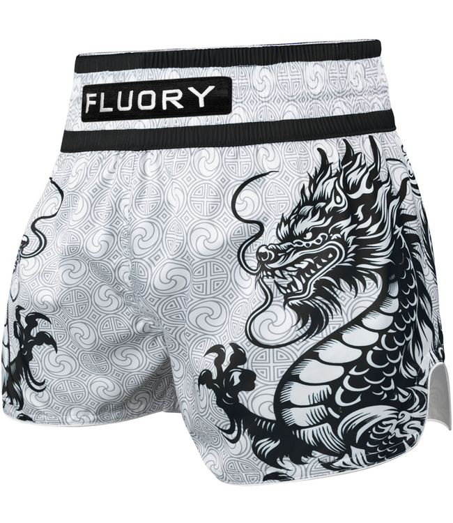 Fluory Two Dragon Thai Short MTSF143 – Wit Zwart