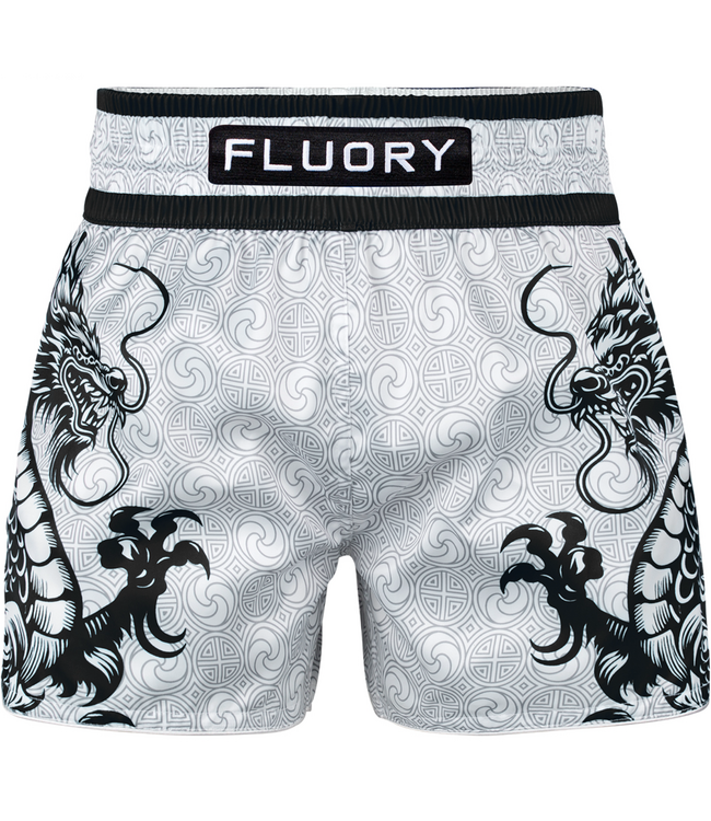 Fluory Two Dragon Thai Short MTSF143 – White Black