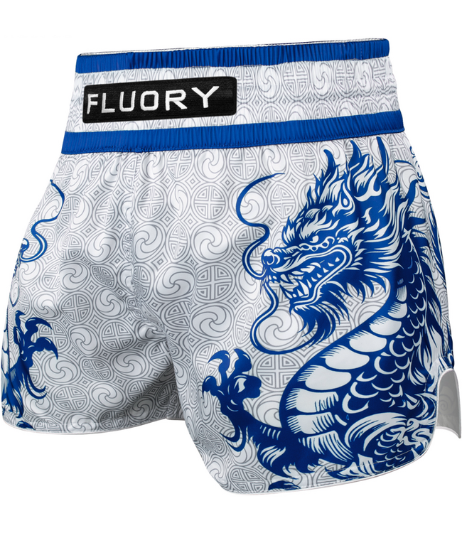 Fluory Two Dragon Thai Short MTSF143 – White Blue