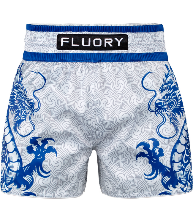 Fluory Two Dragon Thai Short MTSF143 – Wit Blauw