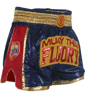 Fluory Fluory Muay Thai Kickboxing Shorts Women – Glitter Blue