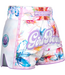 Fluory Fluory Muay Thai Kickbox Shorts Girl Power Weiß Lila