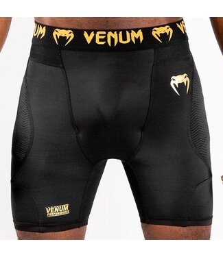 Venum Venum G‑Fit Compressie Short Zwart Goud – MMA & Vale Tudo Compressiebroek