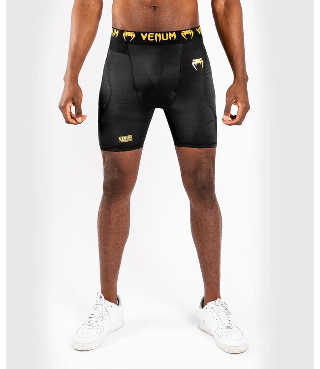 Venum G‑Fit Compression Shorts Black Gold