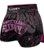 Fluory Muay Thai Kickboxing Shorts Black Marble Pink