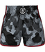 Fluory Muay Thai Kickbox Short Camouflage Schwarz Grau