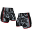 Fluory Muay Thai Kickboks Short Camouflage Zwart Grijs