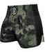 Fluory Muay Thai Kickboks Short Camouflage Zwart Groen