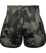 Fluory Muay Thai Kickboks Short Camouflage Zwart Groen
