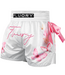 Fluory Muay Thai Kickboxing Shorts Flowers Wit Roze
