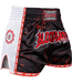 Fluory Muay Thai Kickboxing Shorts Bloodbath Black Red White