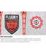 Fluory Muay Thai Kickboks Shorts Bloodbath Zwart Rood Wit