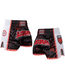 Fluory Muay Thai Kickbox Shorts Bloodbath Schwarz Rot Weiß