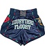 Fluory Muay Thai Kickboxen Shorts Pistola Dunkelblau