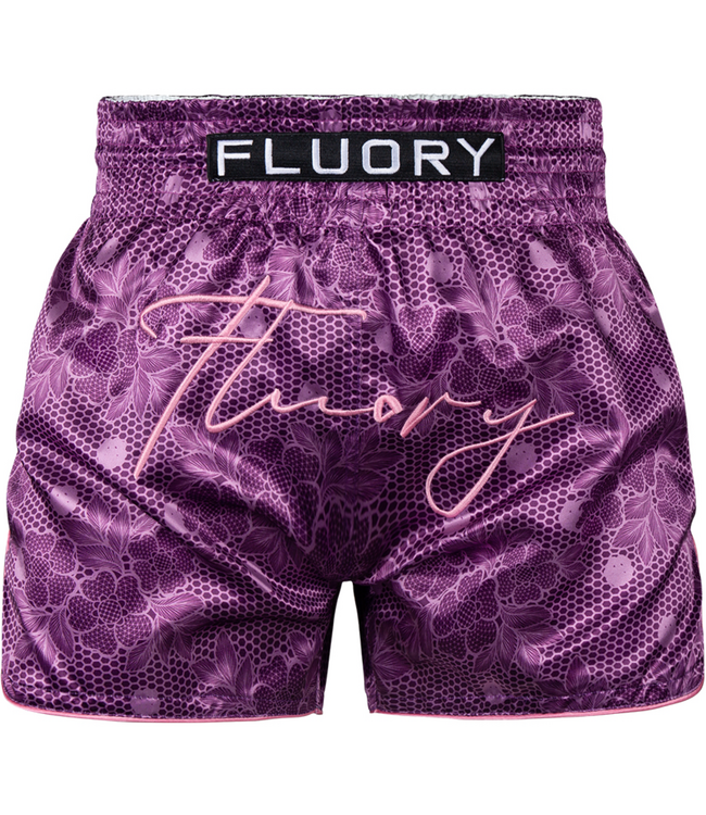 Fluory Muay Thai Kickbox Shorts Pinga Lila – Premium Fightshorts für Kickbox‑ & Muay‑Thai‑Training