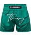 Fluory Muay Thai Short Zoe Groen – Premium Fightshort voor Kickboksen & Muay Thai Training