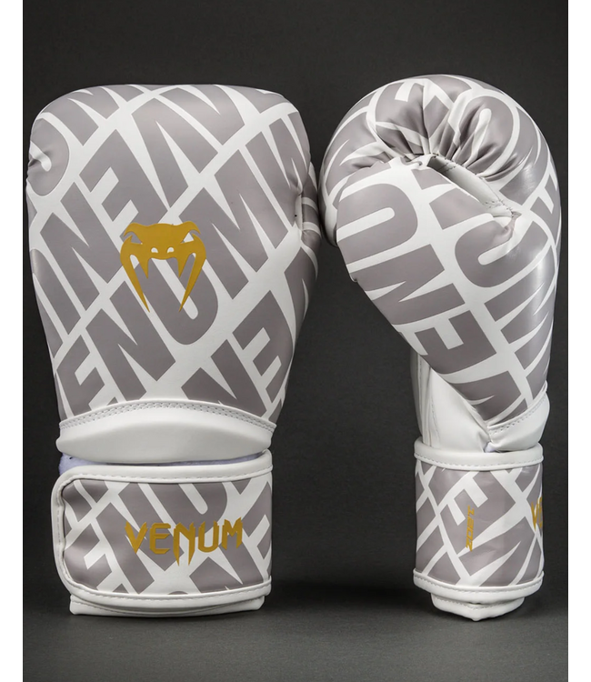 Venum Contender 1.5 XT 3D Boxhandschuhe – Weiß/Gold – Boxen und Kickboxen