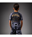 Venum Wolf Atak Kids Rashguard met korte mouwen - Zwart/Grijs