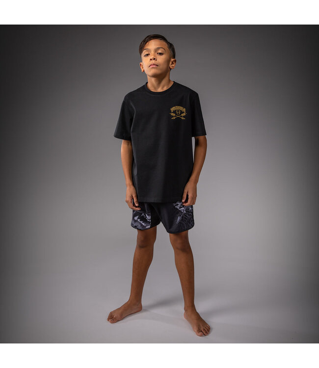 Venum Wolf Atak Kids T‑Shirt Black/Grey – Soft Cotton, Bold Design & Ideal for Training
