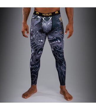 Venum Venum Wolf Atak Sportleggings Schwarz/Grau | Kompressionsleggings für MMA & BJJ