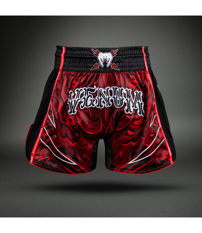 Venum Wolf Atak Muay Thai Short – Zwart/Rood | Muay Thai & Kickboks Short