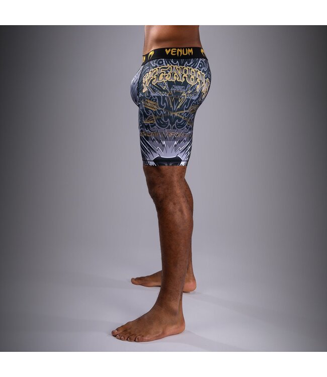 Venum Wolf Atak Vale Tudo Shorts - Black/Grey | Lightweight and Durable MMA & BJJ Compression Shorts