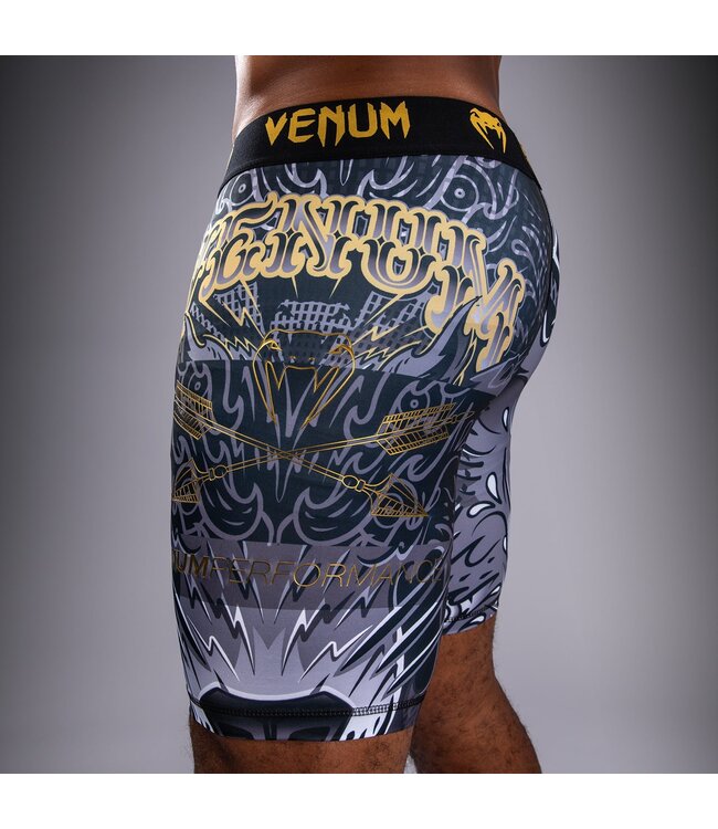 Venum Wolf Atak Vale Tudo Shorts - Black/Grey | Lightweight and Durable MMA & BJJ Compression Shorts
