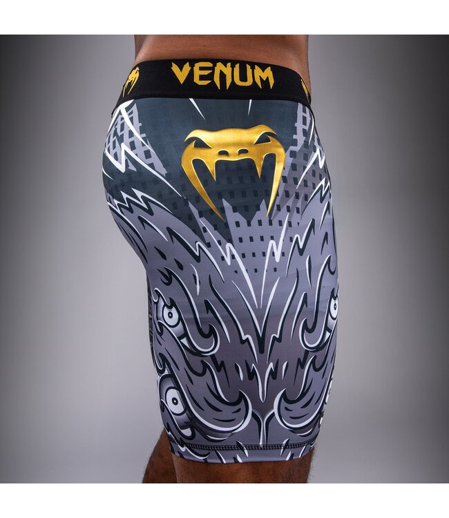 Venum Wolf Atak Vale Tudo Shorts - Zwart/Grijs | Lichtgewicht & Duurzame MMA en BJJ Compressieshort