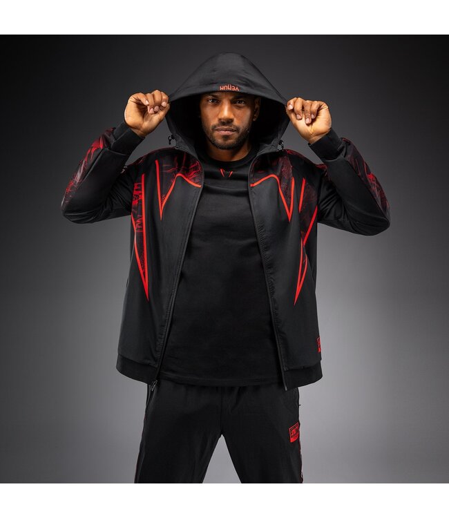 Venum 20th Anniversary Track Jacket - Black/Red | Premium Lightweight Training Jacket